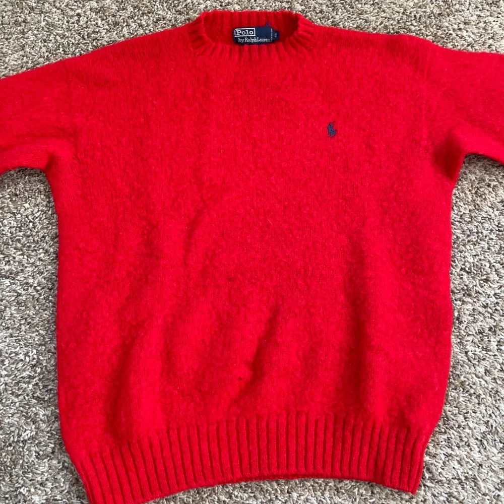 Polo Ralph Lauren Old Money Shetland Wool Sweater Mens Medium Vintage Preppy